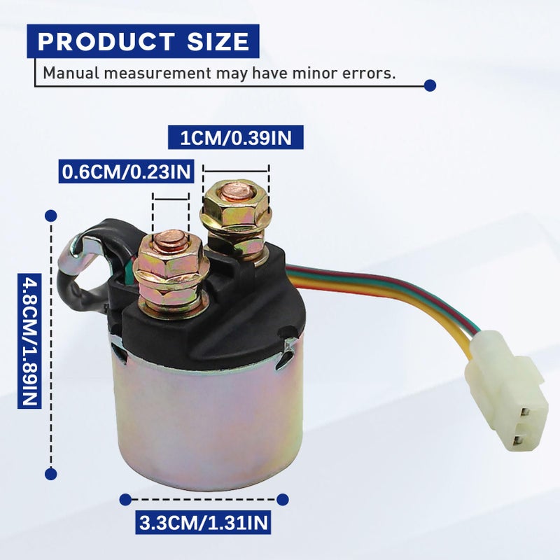 Yerbay Starter Solenoid Relay For Honda Trx350 Rancher 350 2000-2006/Trx420 Rancher 420 2009-2014/Trx500 Foreman 500 2005-2009 2011-2013/Trx450 Foreman 450 1998-2004/Trx400 Foreman 400 1995-2003 - Image 4